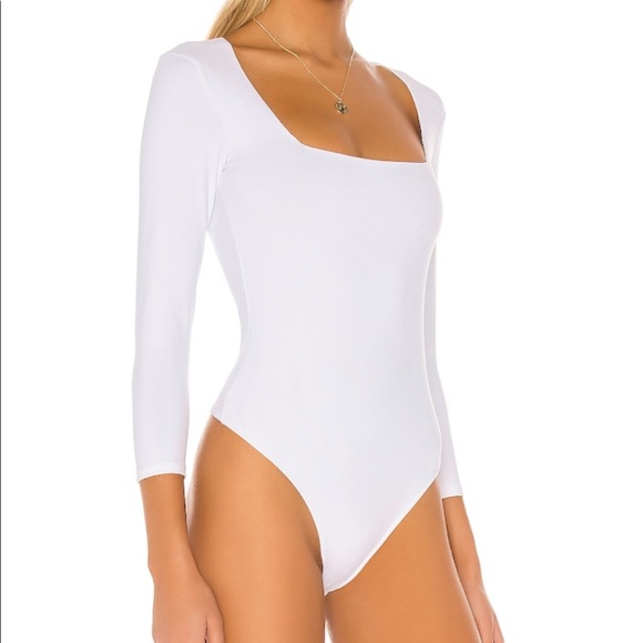 Free People Truth Or Square Bodysuit White - Picture 3 of 5